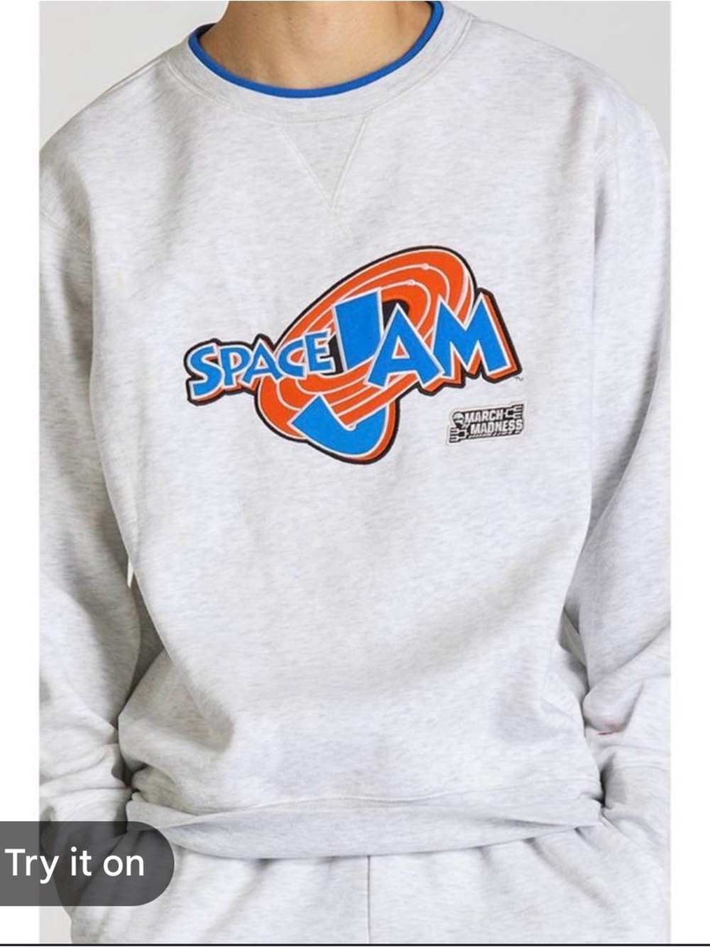 Warner Bros. Space Jam x NCAA March Madness Adult Crew Sweatshirt - Champion L**